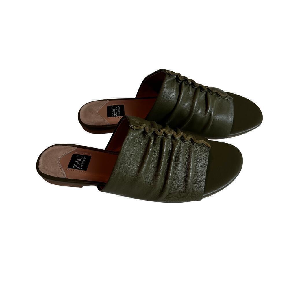 Zac Posen Women's Yana Sandals Military Green Size 8.5 - Picture 3 of 7